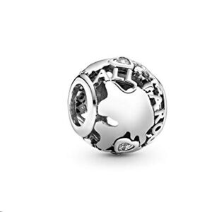 Pandora Around The World Retired Charm with 925 Silver Necklace